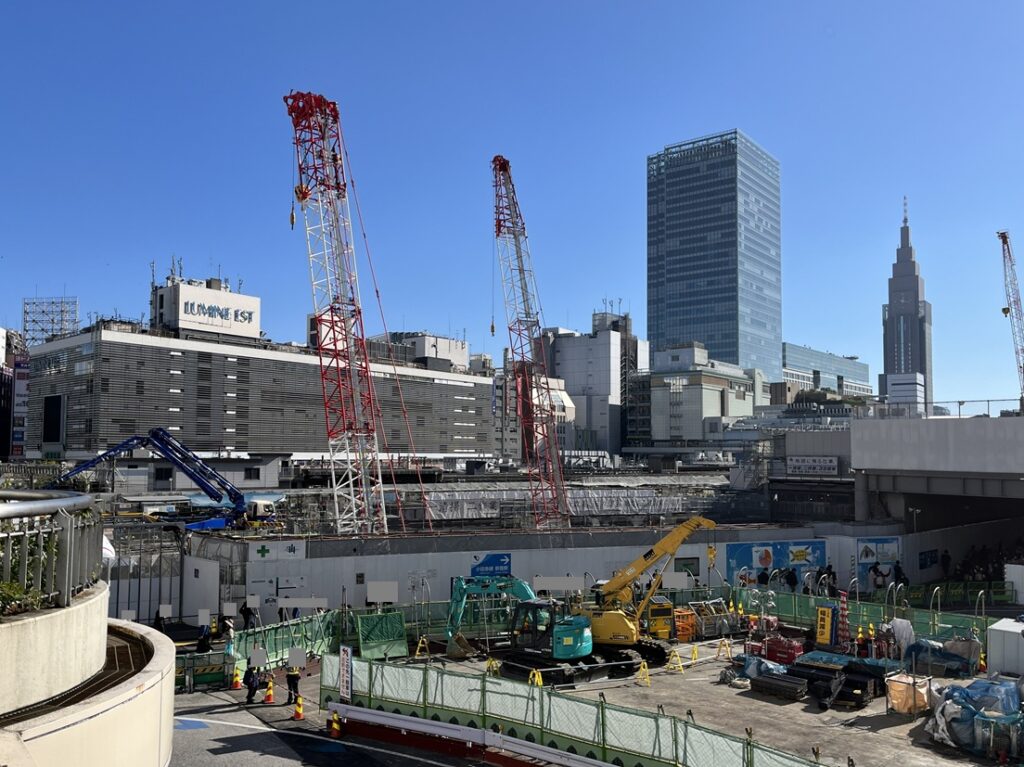 新宿駅西口地区再開発 定点観測写真 2025年11月